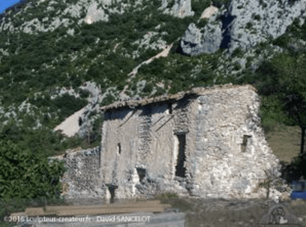 Restauration de la ferme de Guègue à La Palud sur Verdon site classé au coeur du Verdon pour le Conservatoire du litoral